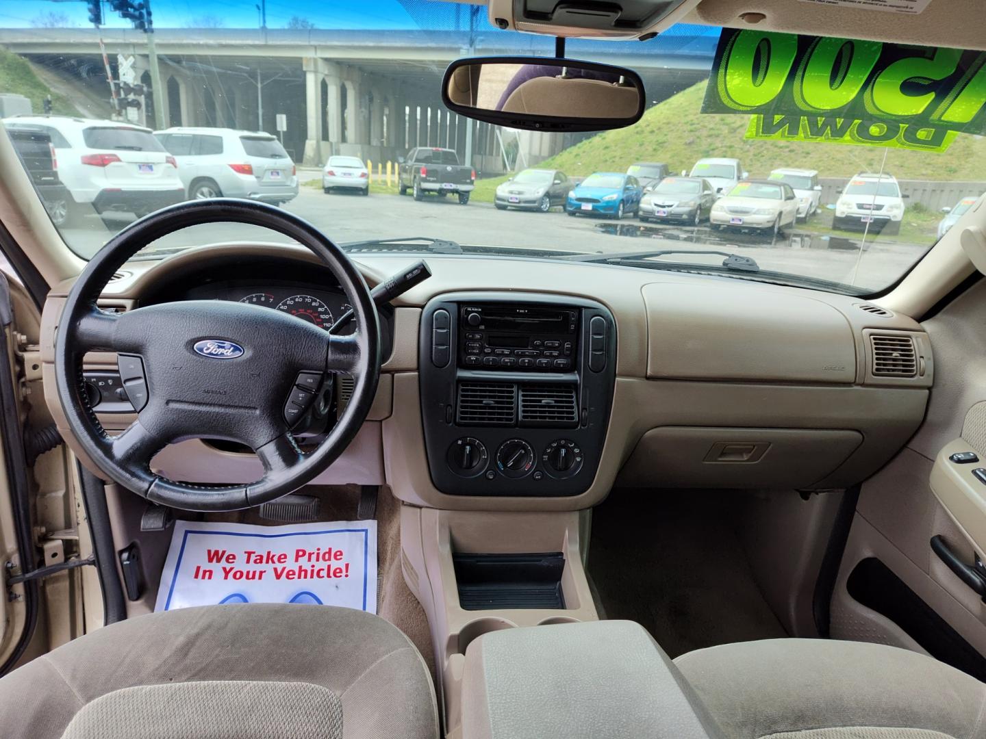 2002 Gold Ford Explorer XLT 2WD (1FMZU63E32U) with an 4.0L V6 SOHC 16V engine, 5-Speed Automatic Overdrive transmission, located at 5700 Curlew Drive, Norfolk, VA, 23502, (757) 455-6330, 36.841885, -76.209412 - Photo#10